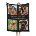 Custom 4-Photo Collage Blanket