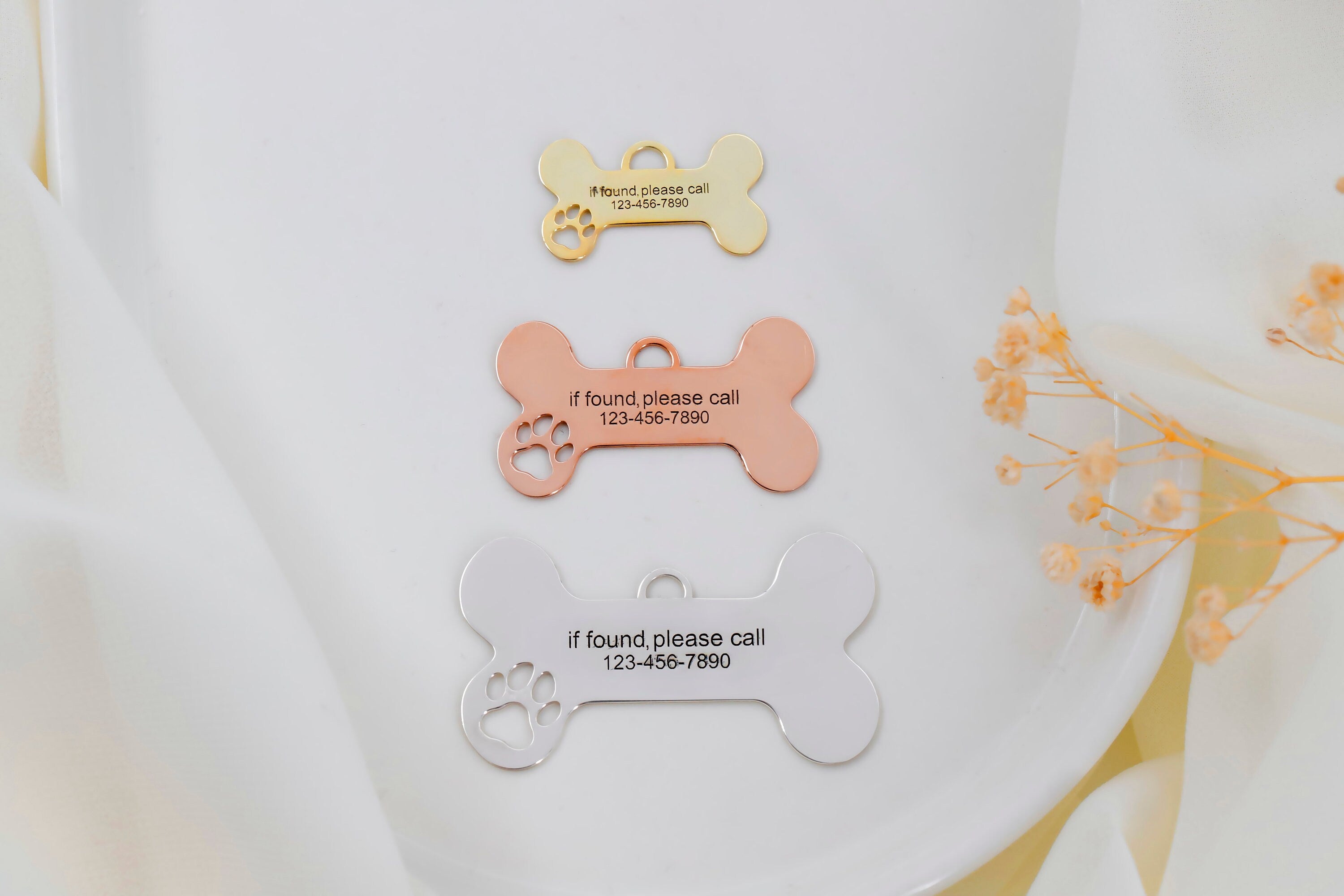 Sterling Silver Personalized Pet ID Tag